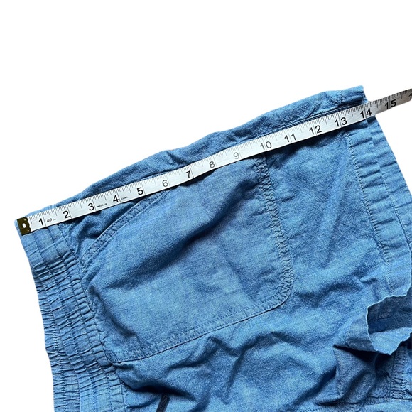 Point Sur J. Crew Drawstring Denim Shorts 100% Cotton size XL - Picture 12 of 12